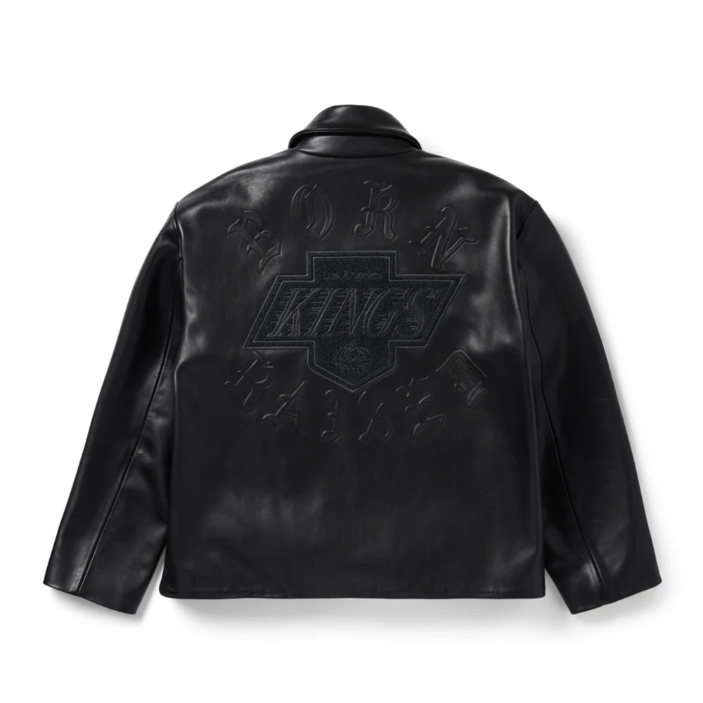 KINGS BXR LEATHER JACKET - Size M - Kings collab with Born and Raised
